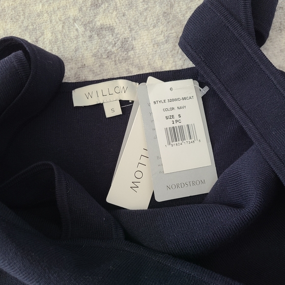 Willow Edie Knit Crop Top Only Navy Size Small - Picture 6 of 6